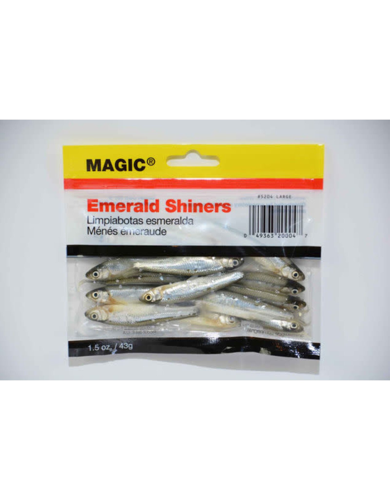Magic Magic 5204 Preserved Shiners Minnows large 1 1/2oz bag natural 1.5oz