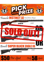 DRAW #1663 - Pick Your Prize - Franchi, Marlin OR Benelli!