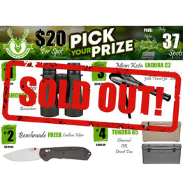 DRAW #1662 - Pick Your Prize - Vortex, Benchmade, Minn Kota OR Yeti!