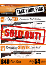 DRAW #1667 - Take Your Pick - Tikka, Browning BLR OR Browning Silver!