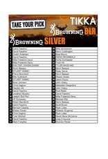 DRAW #1667 - Take Your Pick - Tikka, Browning BLR OR Browning Silver!