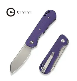 Civivi CIVIVI Crabby Thumb Stud Knife G10 Handle - Purple (2.7" 14C28N Blade) C24055-2