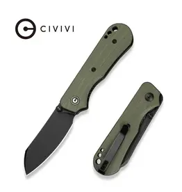 Civivi CIVIVI Crabby Thumb Stud Knife G10 Handle - OD Green (2.7" 14C28N Blade) C24055-1