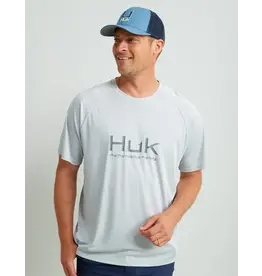 Huk Huk Pursuit Short Sleeve Performance Crew - Harbor Mist