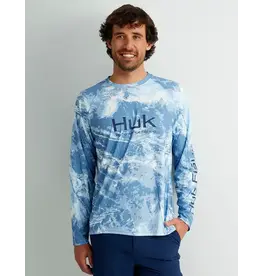 Huk HUK Pursuit Performance Crew - Mossy Oak Stormwater Spindrift