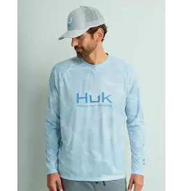 Huk HUK Mossy Oak Pursuit Performance Crew - Mossy Oak Stormwater Bonefish
