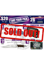 DRAW #1664 - Take Your Pick - We Knife, Rambo, Vortex OR Gift Card!