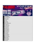 DRAW #1664 - Take Your Pick - We Knife, Rambo, Vortex OR Gift Card!