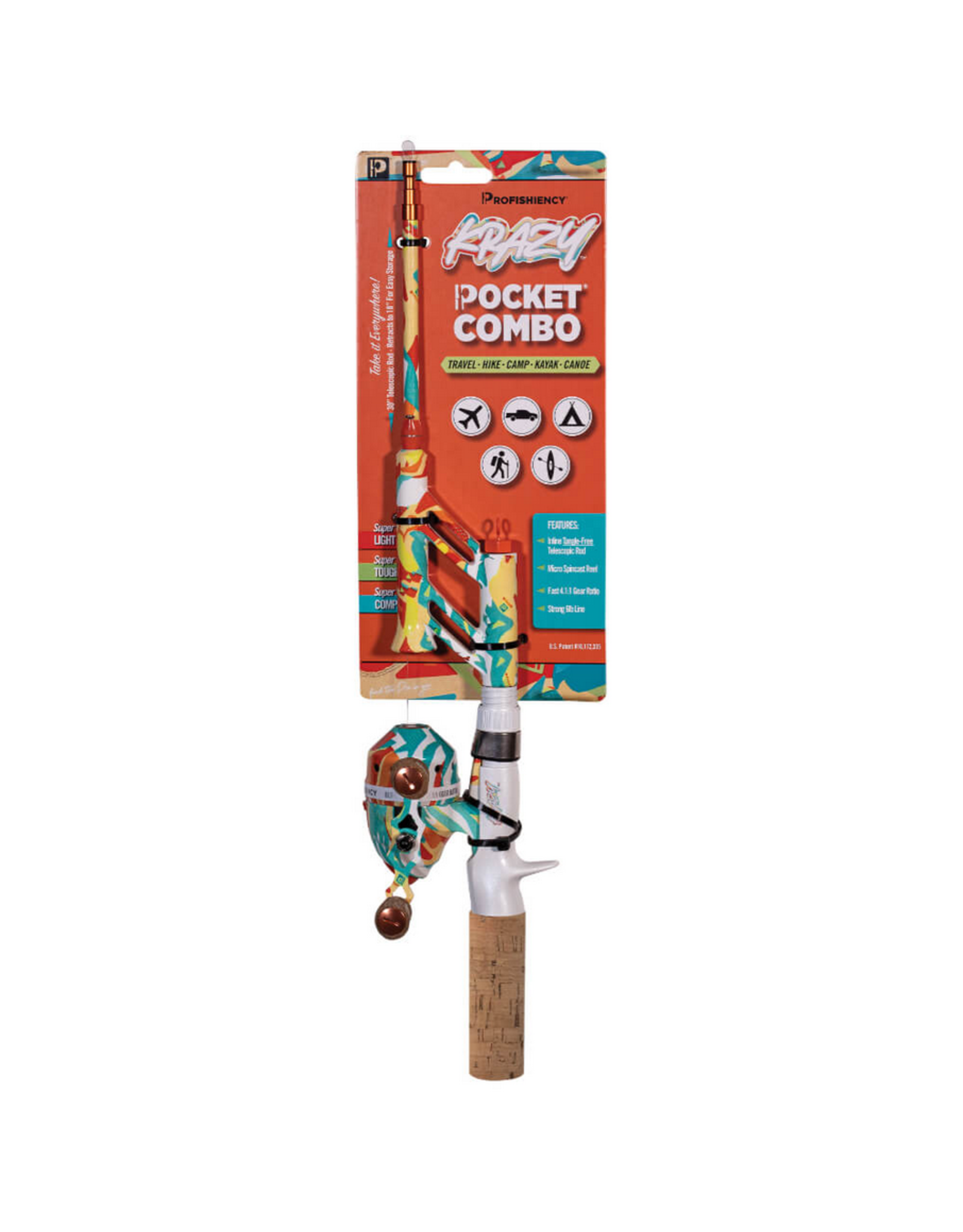 ProFISHiency ProFISHiency Krazy Telescopic Pocket Spincast Combo