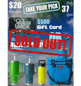 DRAW #1670 - Take Your Pick - Yeti Roadie 24 Package OR Gift Card!