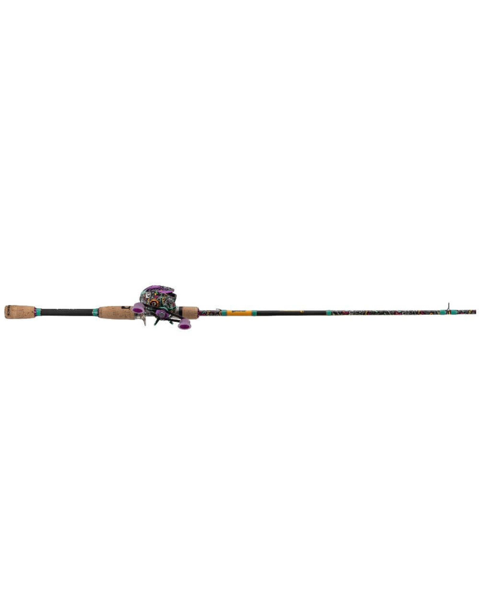 ProFISHiency ProFISHiency KRAZY37MHBC KrAZY 3 Baitcast Combo,7 Bearings,7.3:1,Carbon Fiber Handles,7' 1 pc MH IM7 Graphite Rod,Cork Grips
