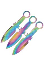 Frost Cutlery Frost FC106RB Three Piece Thrower Spectrum Fixed Blade Knife Set