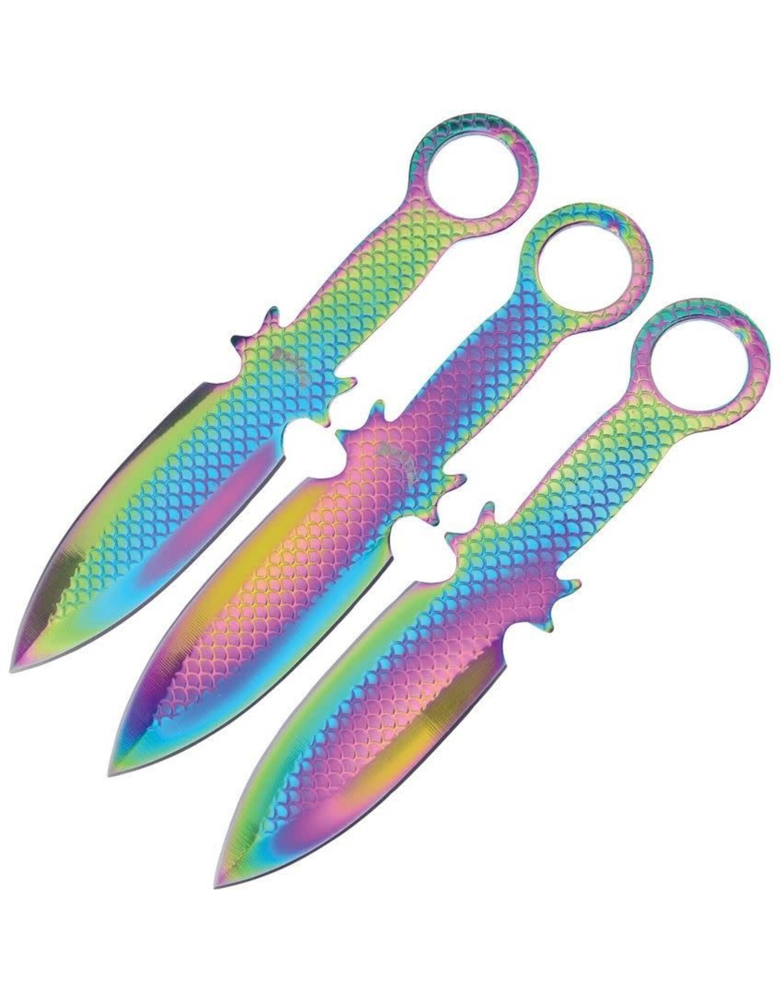 Frost Cutlery Frost FC106RB Three Piece Thrower Spectrum Fixed Blade Knife Set