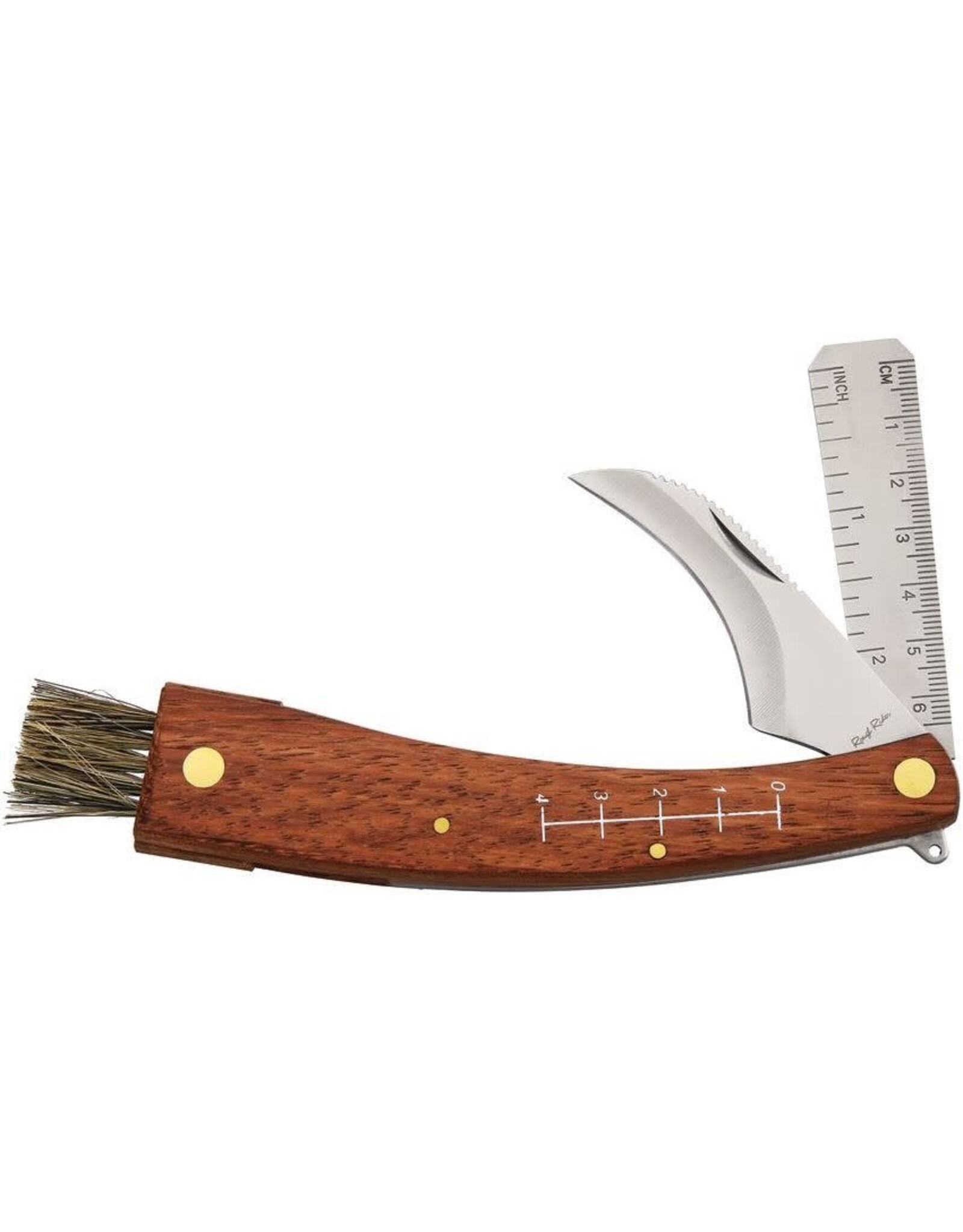 Rough Ryder Rough Rider 1469 Mushroom Knife Harvesting Blade with Brown Hardwood Handle