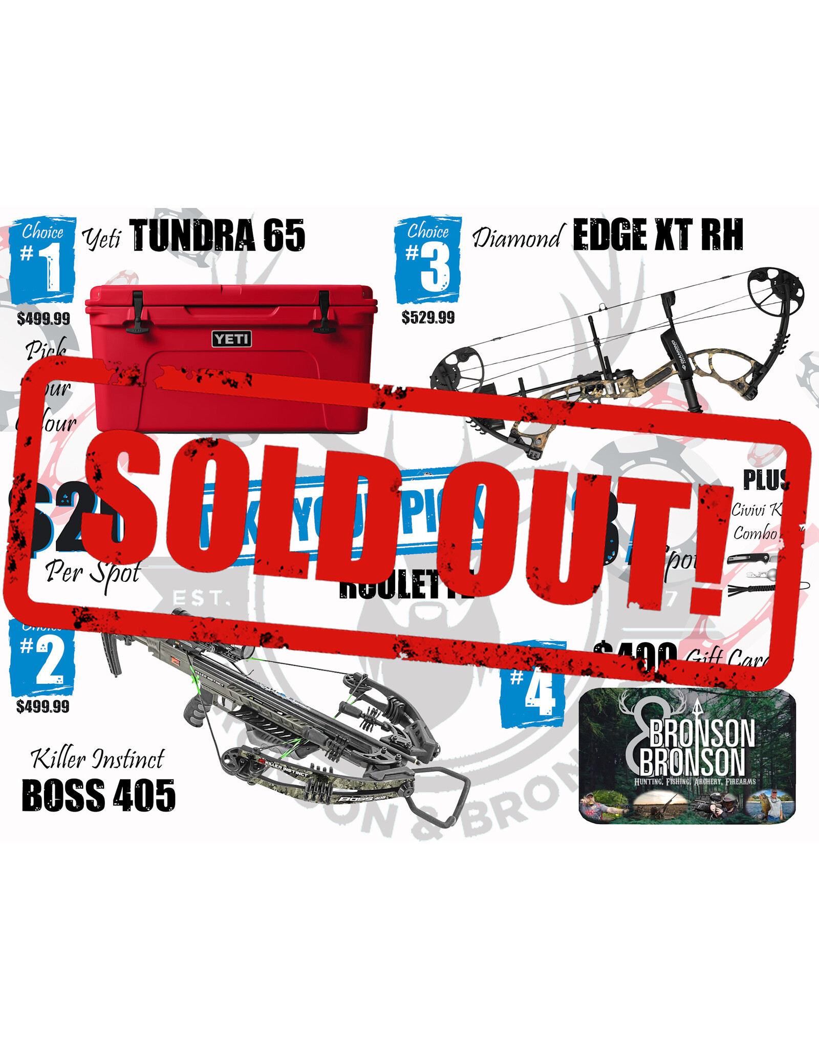 DRAW #1675 - Take Your Pick - Yeti, Killer Instinct, Diamond OR Gift Card!
