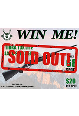 DRAW #1676 - WIN ME - TIKKA T3X LITE - BLACK SYN
