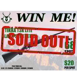 DRAW #1676 - WIN ME - TIKKA T3X LITE - BLACK SYN