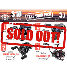 DRAW #1682 - Take Your Pick - Shimano SLX, Daiwa Tatula, Okuma Helios OR Daiwa Ballistic!