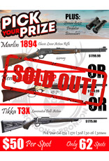 DRAW #1678 - Pick Your Prize - Marlin, Henry OR Tikka!