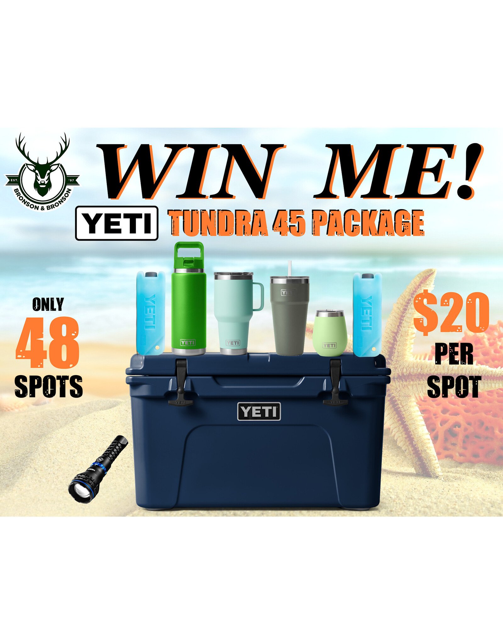 DRAW #1689 - WIN ME - YETI TUNDRA 45 PACKAGE!
