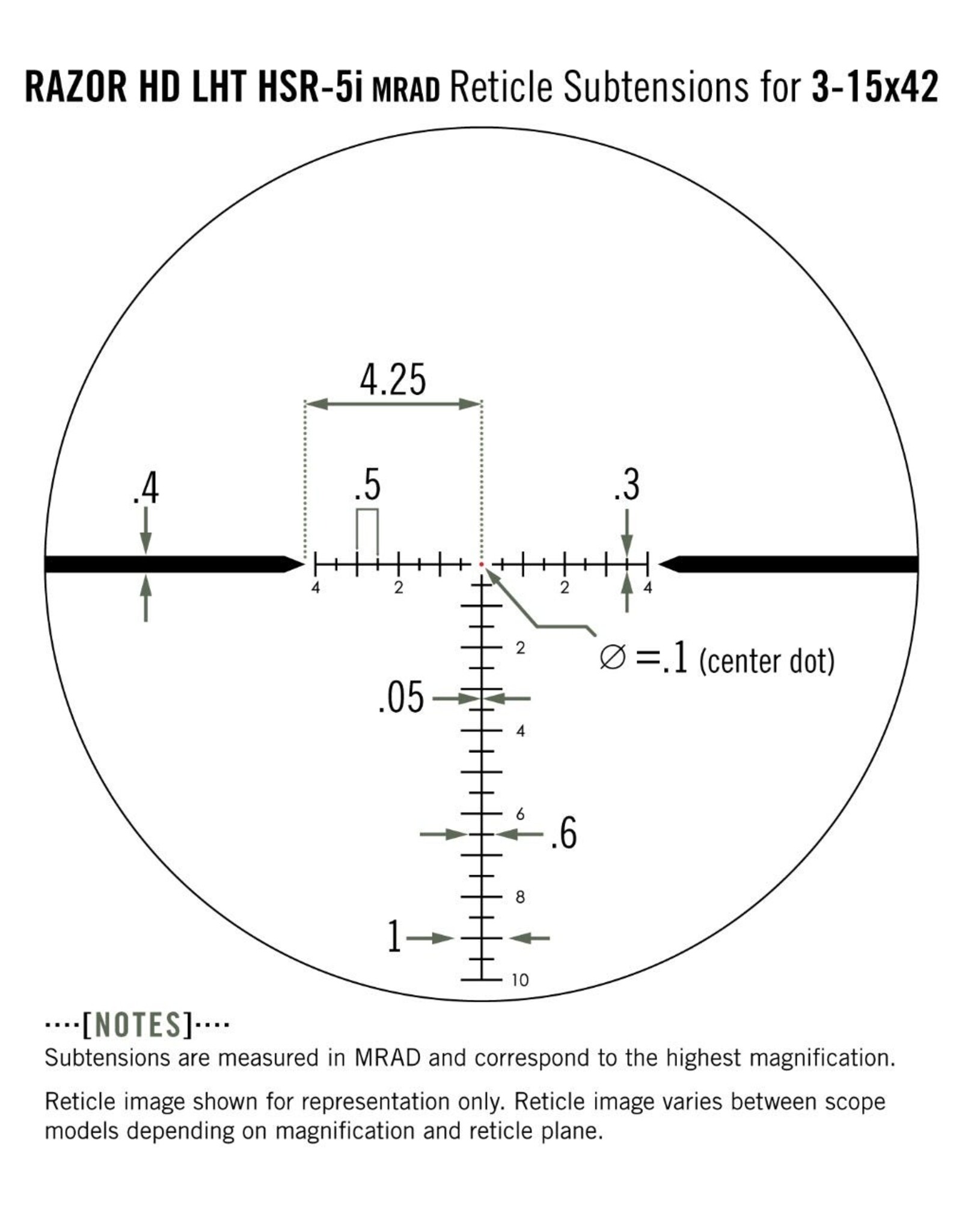 Vortex Vortex Razor HD LHT 3-15x42 SFP HSR-5i MRAD