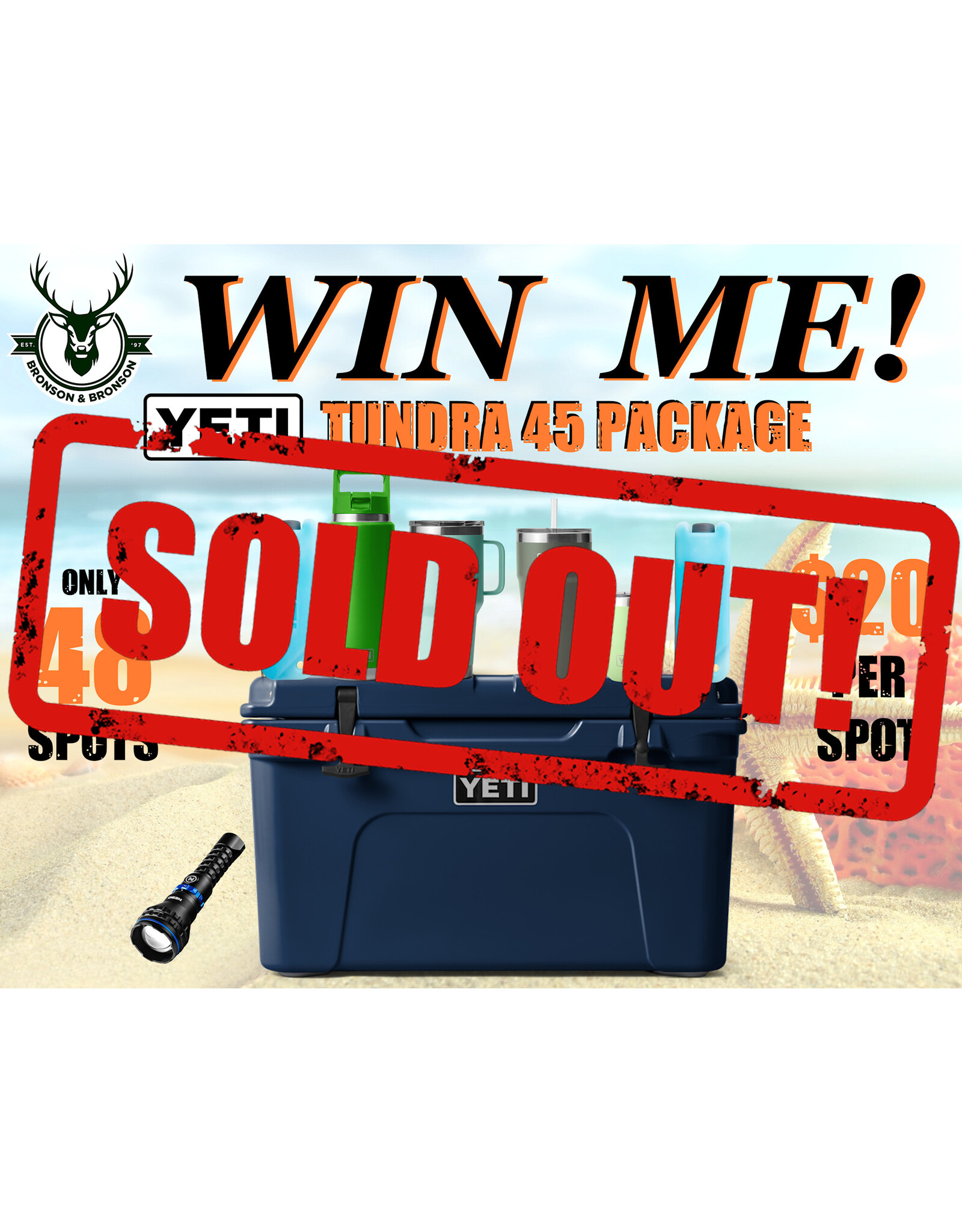 DRAW #1689 - WIN ME - YETI TUNDRA 45 PACKAGE!