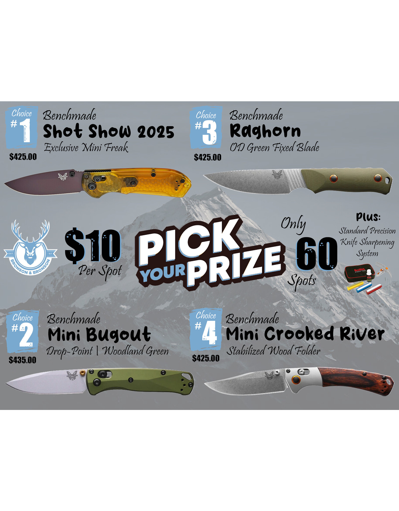 DRAW #1692 - Pick Your Prize - Pick A Benchmade!