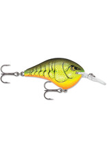 Rapala Rapala DT06CRTBC Dives-To 6, Floating-Diving, 2", 3/8oz, 6ft, #5 Trebles, Chart Rootbeer Craw