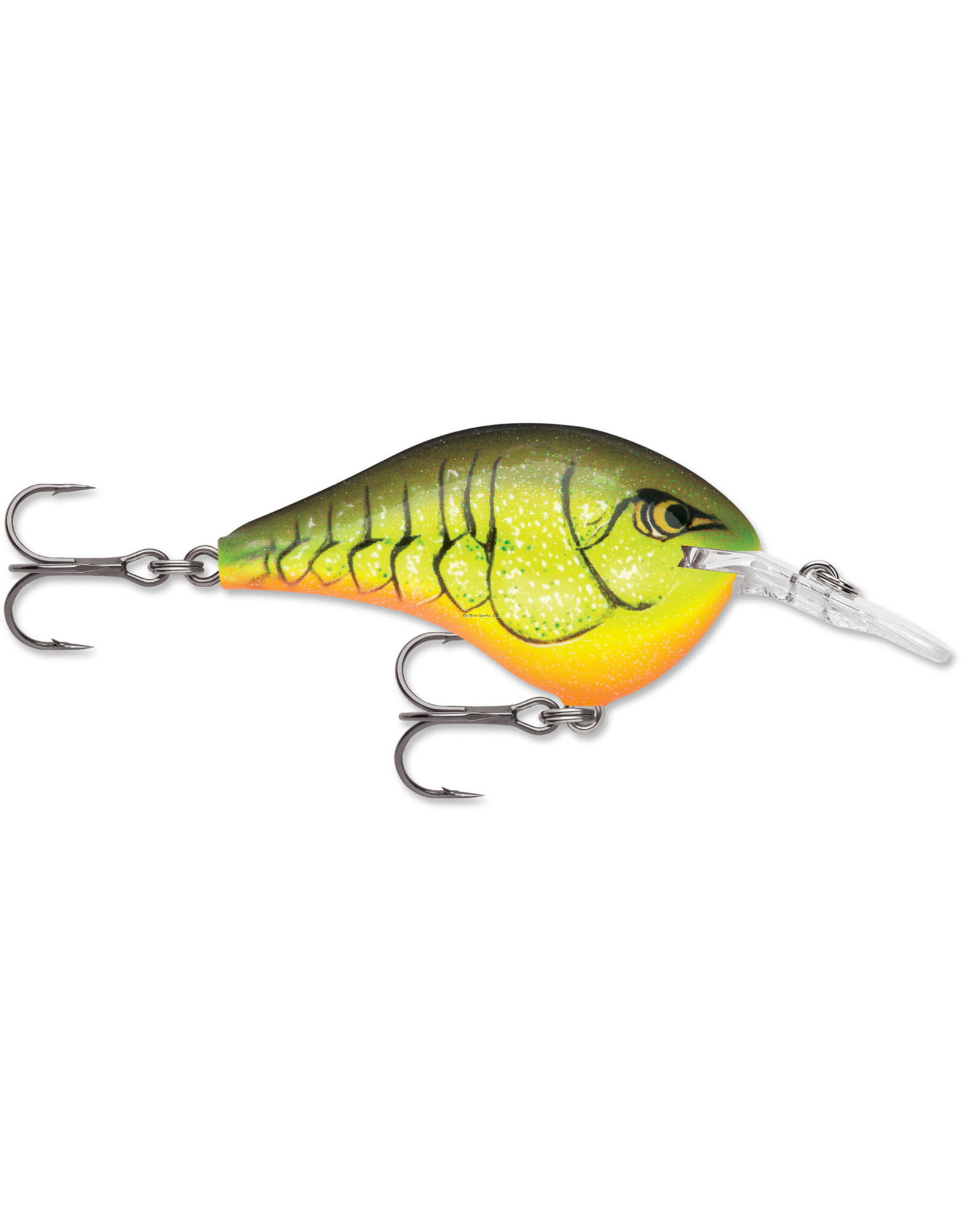 Rapala Rapala DT06CRTBC Dives-To 6, Floating-Diving, 2", 3/8oz, 6ft, #5 Trebles, Chart Rootbeer Craw