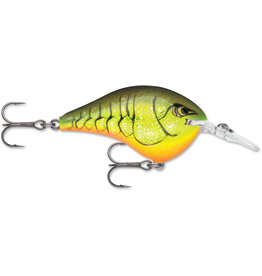 Rapala Rapala DT06CRTBC Dives-To 6, Floating-Diving, 2", 3/8oz, 6ft, #5 Trebles, Chart Rootbeer Craw