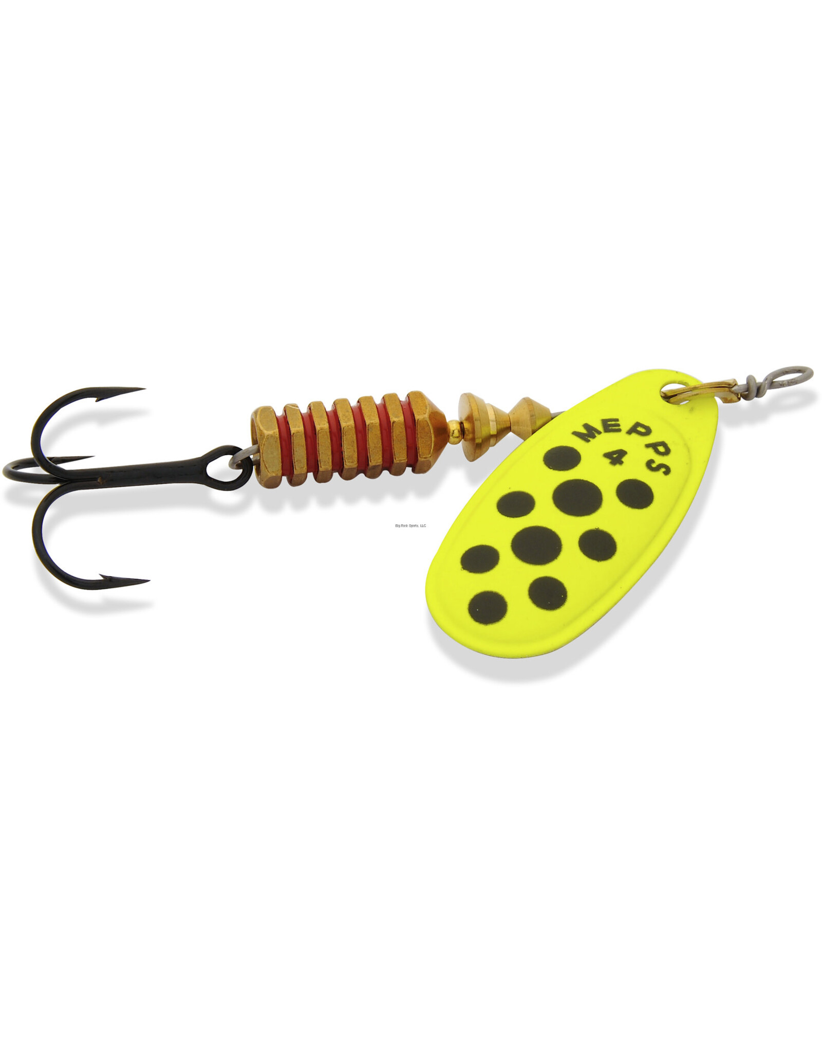 Mepps Mepps C4-CHBD Comet Plain #4 Chartreuse/Black Dots