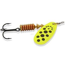 Mepps Mepps C4-CHBD Comet Plain #4 Chartreuse/Black Dots