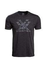 Vortex Vortex Men's T-Shirt: Charcoal Heather Camo Logo VT-120-15-CHHXL
