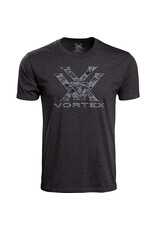 Vortex Vortex Men's T-Shirt: Charcoal Heather Camo Logo VT-120-15-CHHXL