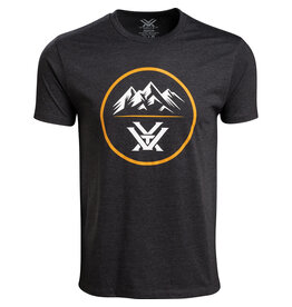 Vortex Vortex T-Shirt: Charcoal Heather Three Peaks VT-121-10-CHHL