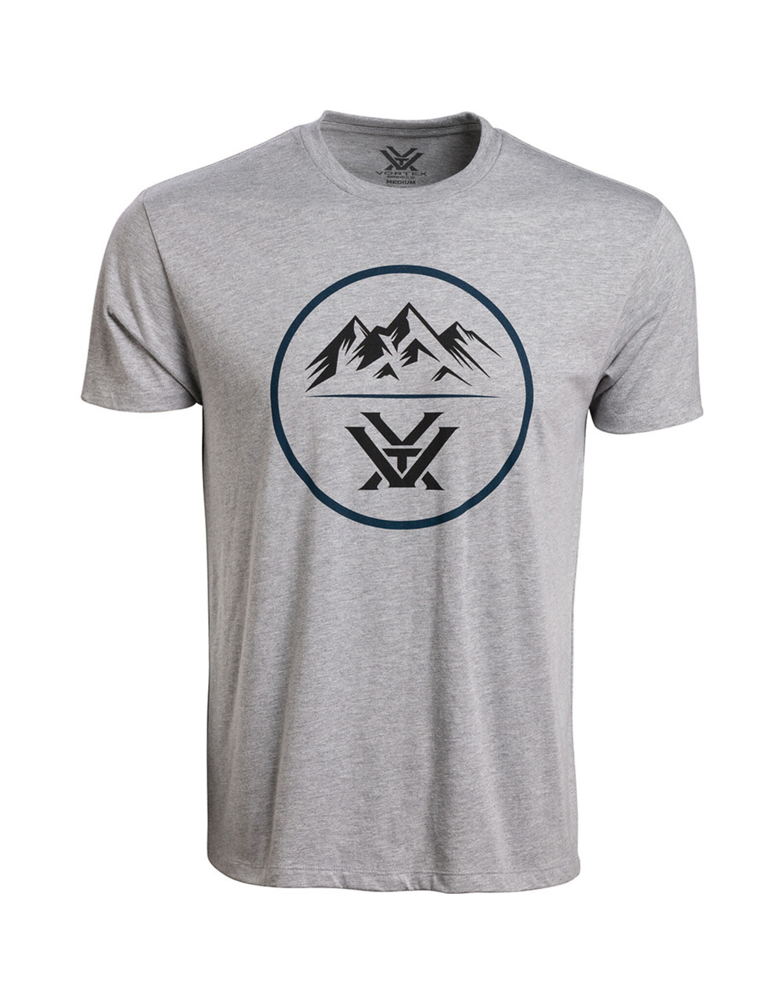 Vortex Vortex Men's T-Shirt: Grey Heather 3 Peaks VT-121-10-GHTXL