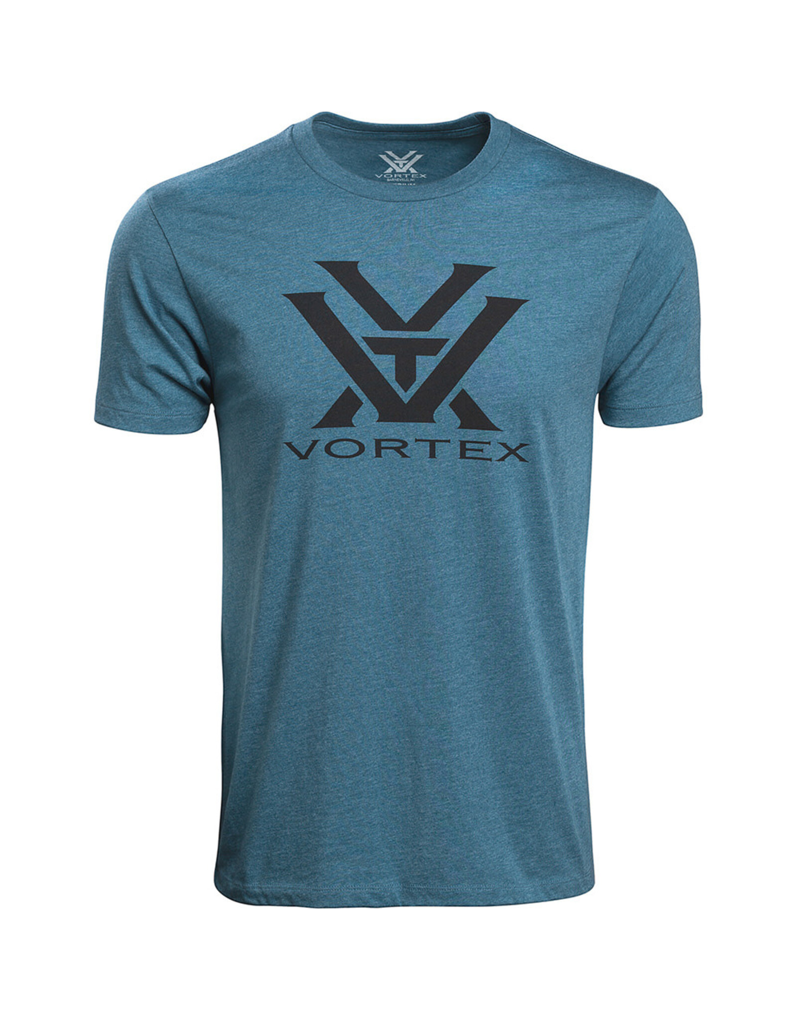 Vortex Vortex T-Shirt: Steel Blue Heather Core Logo - Large