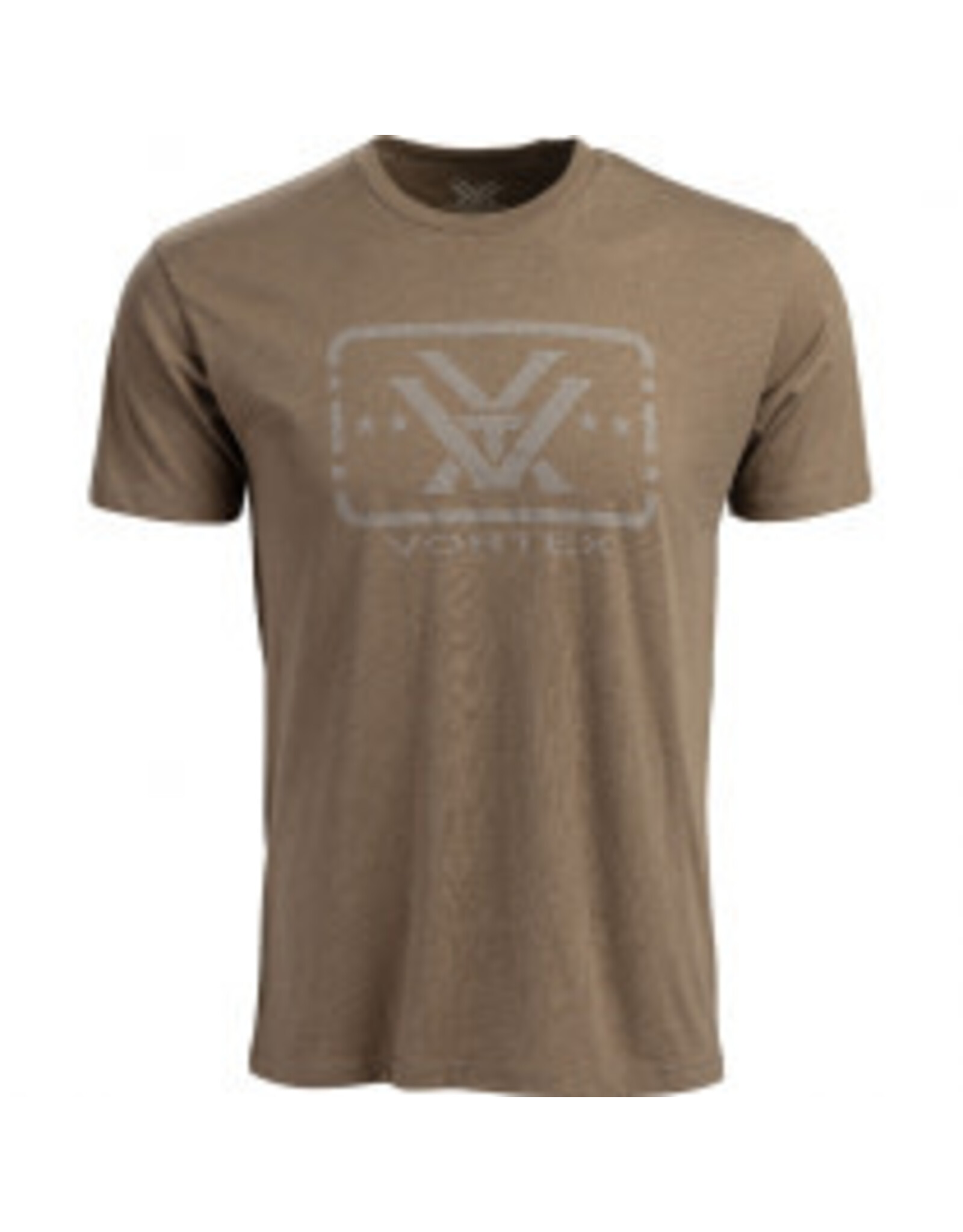 Vortex Vortex T-Shirt: Coyote Heather Trigger Press - Large