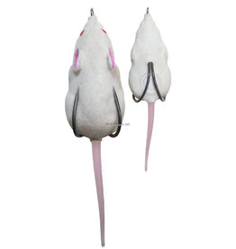 Lunkerhunt Lunkerhunt FLM103 Furenzy Mouse - White - 2 in