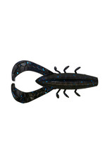 Yamamoto YAM-NUKIBUG35-6-021 3.5" Nuki Bug / 6 Pack / Black W/Large Blue Flake