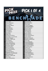 DRAW #1692 - Pick Your Prize - Pick A Benchmade!