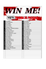 DRAW #1694 - WIN ME - CANADA DAY TUNDRA 35 PACKAGE!