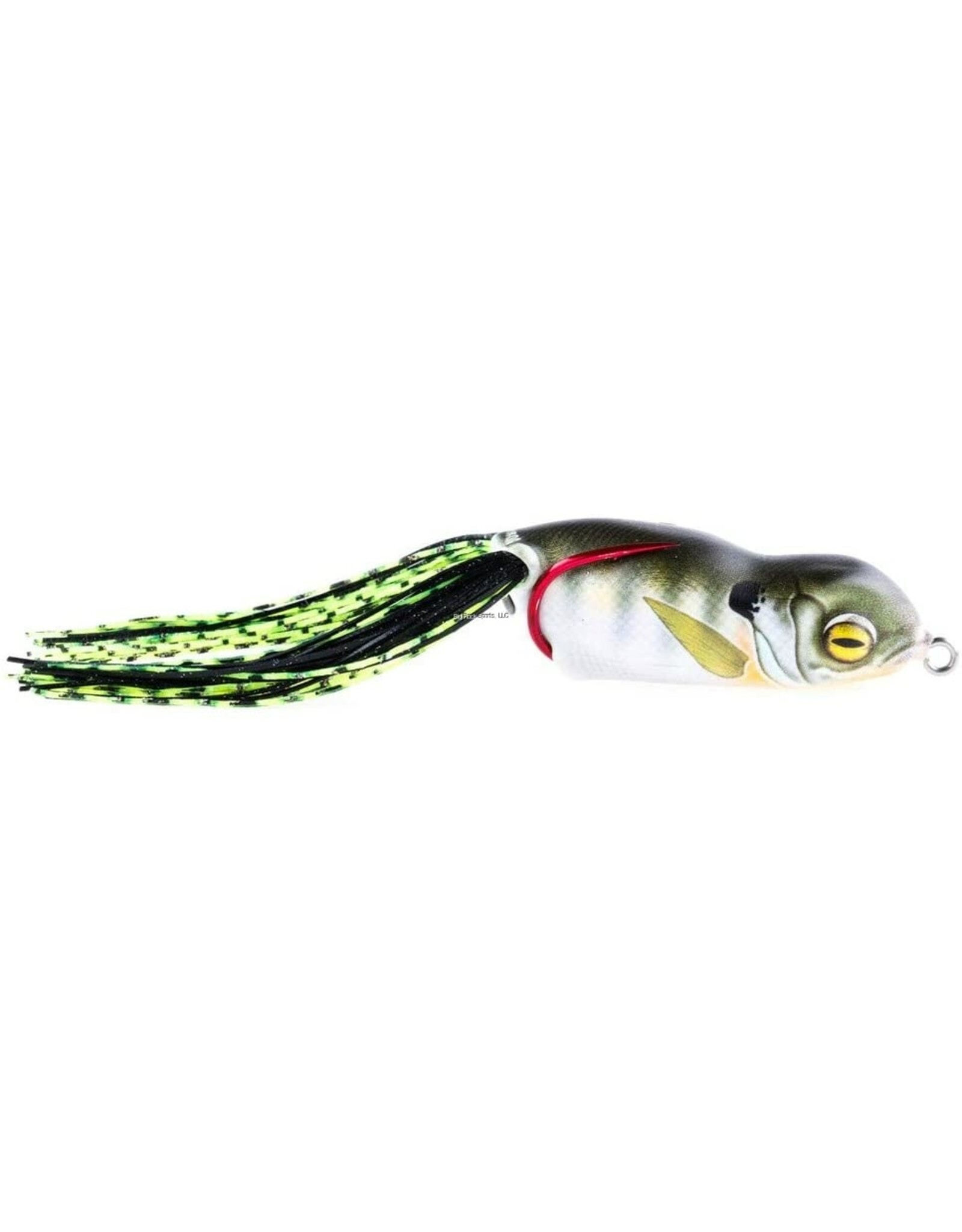 scum frog Scum Frog L2341 Launch Frog, Silicone Skirt, Tungsten Weight, 3/4oz, Red Frog Hook, Bluegill