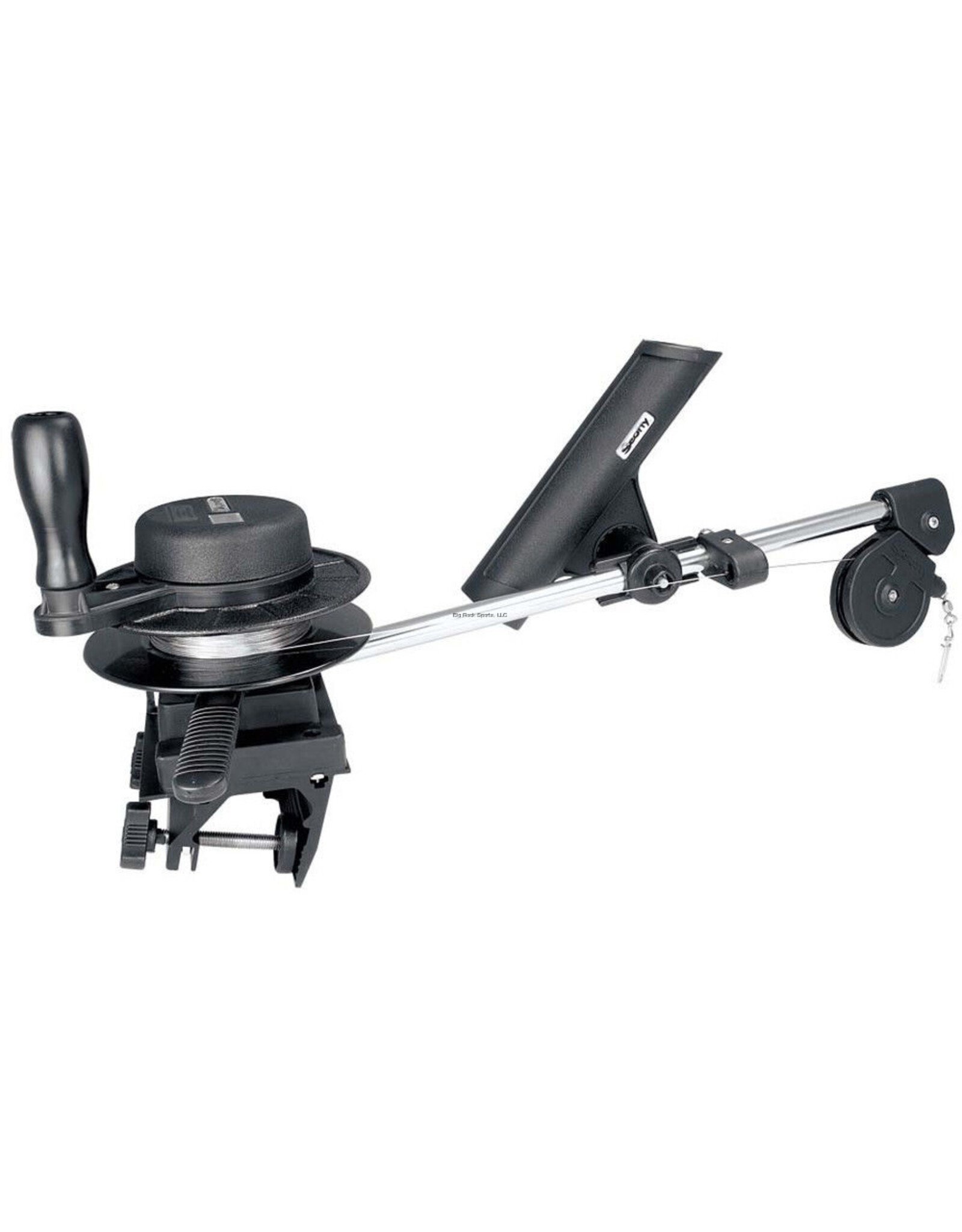 Scotty Scotty 1050 MP Depthmaster Master Pack Compact Manual Downrigger , 1021 Clamp-on Bracket, Cable, Rod Holder (4488049)