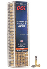 CCI CCI 0032 Standard Velocity Rimfire Ammo 22 LR, LRN, 40 Grains, 1070 fps, 100 Rounds, Boxed