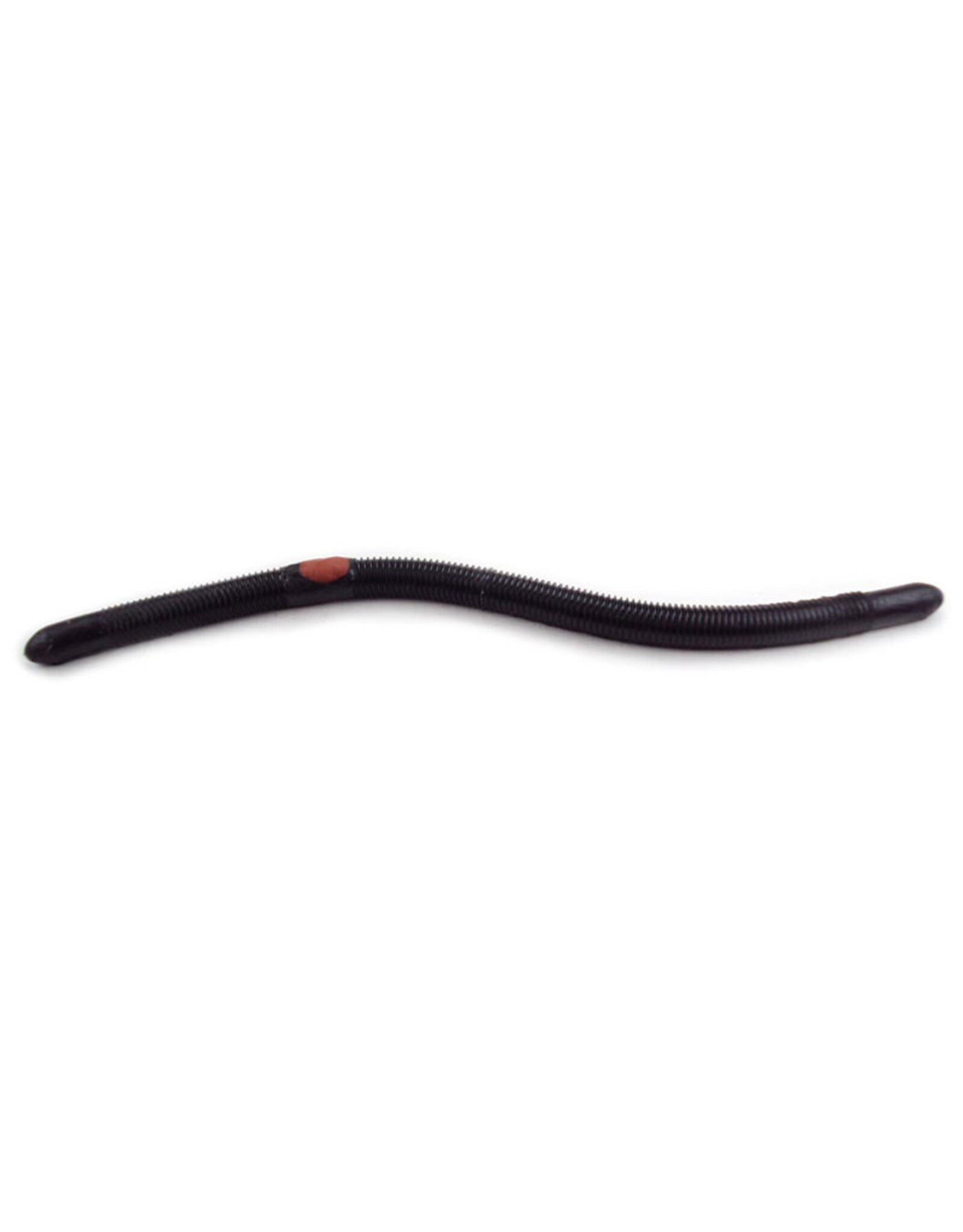 Kelly's Plow Jockeys Pre-Rigged Plastic Worm 5 1/2" 3 #6 Hooks Blackberry Black