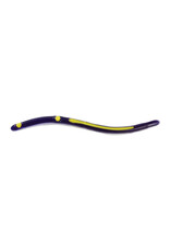 Kellys Kellys ST102-PY Striper Pre-Rigged Plastic Worm, 5 1/2", 3 Sz 6 Hooks, Purple/Yellow