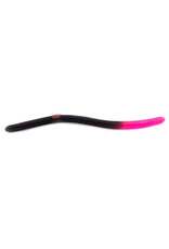 Kellys Kellys FT103-B/FT Fire Tail Pre-Rigged Plastic Worm, 5 1/2", 3 #6 Hooks, Black Firetail