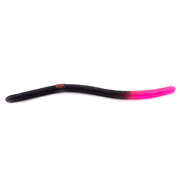 Kellys Kellys FT103-B/FT Fire Tail Pre-Rigged Plastic Worm, 5 1/2", 3 #6 Hooks, Black Firetail