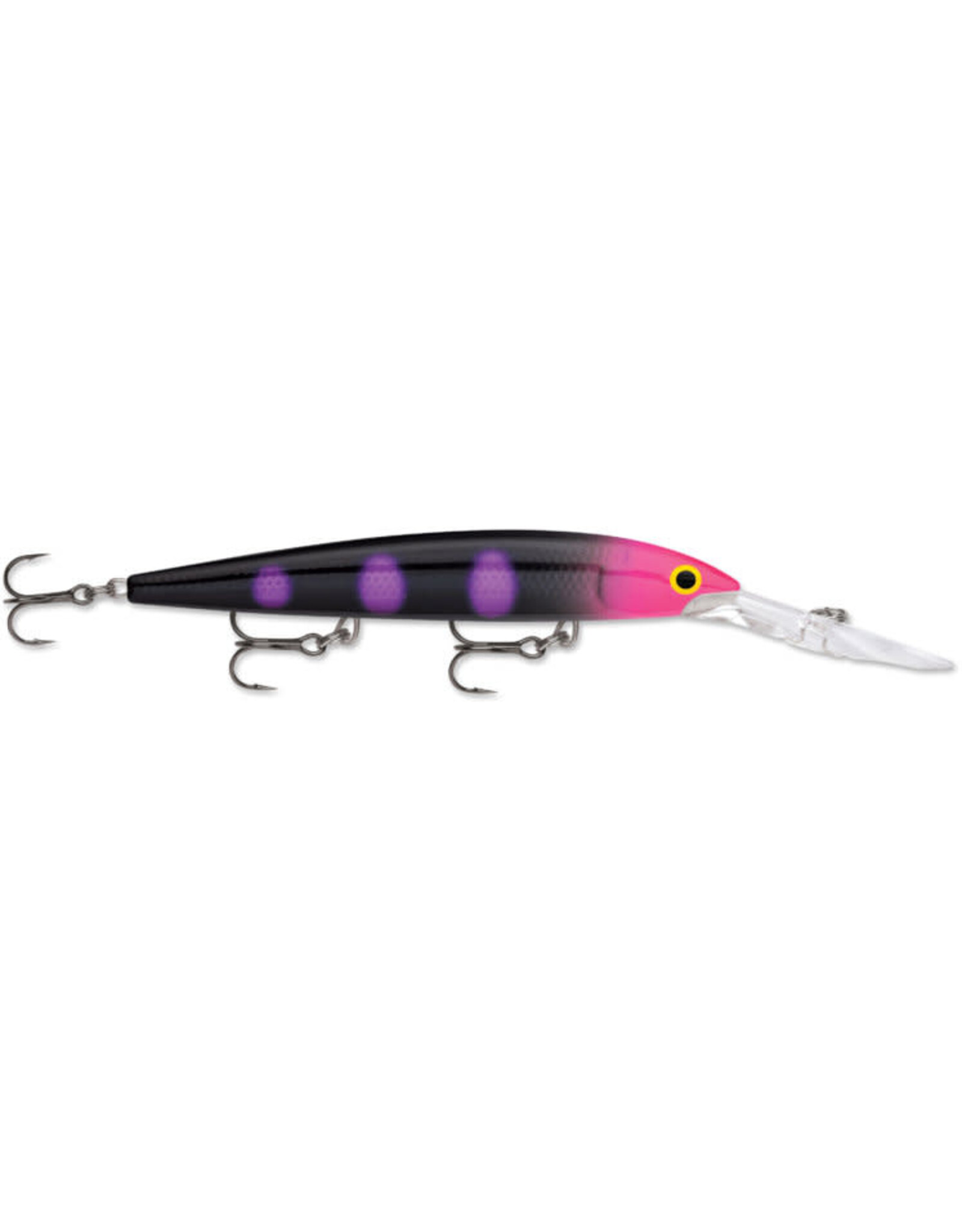 Rapala Rapala DHJ12BLKL Deep Husky Jerk 12, Suspending-Deep Diving, 4-3/4", 1/2oz, 8-19ft, #5 Trebles, Black Light